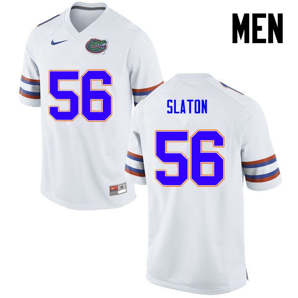 Florida Gators Men #56 Tedarrell Slaton College Football Jersey White